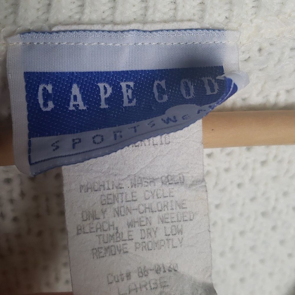 Vintage Cap Cod Acrylic Sweater - Picture 2 of 9